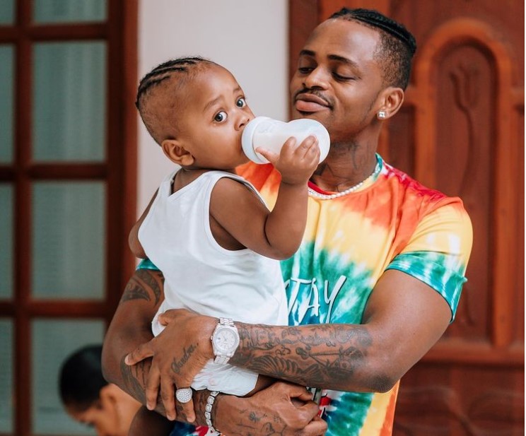 Diamond Platinumz deleted pics of his son with Tanasha